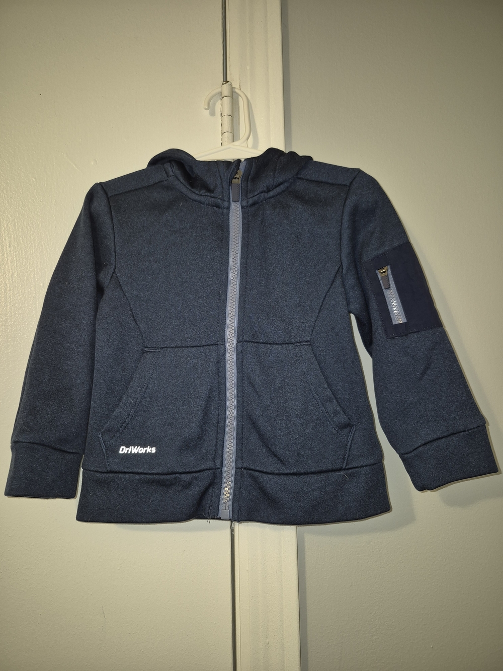 Athletic Works Kids 2T Navy Hooded Zip Jacket
